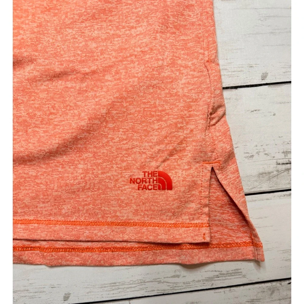 The North Face Womens Orange Space Dye Active T-Shirt Short Sleeve Small - Picture 8 of 10